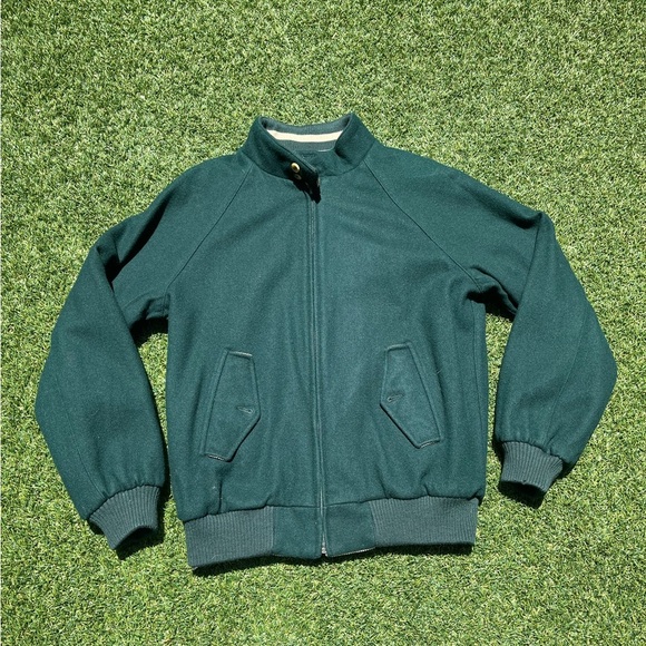 VTG 90’s Reversible Green / Tan Bomber Jacket - Picture 4 of 7